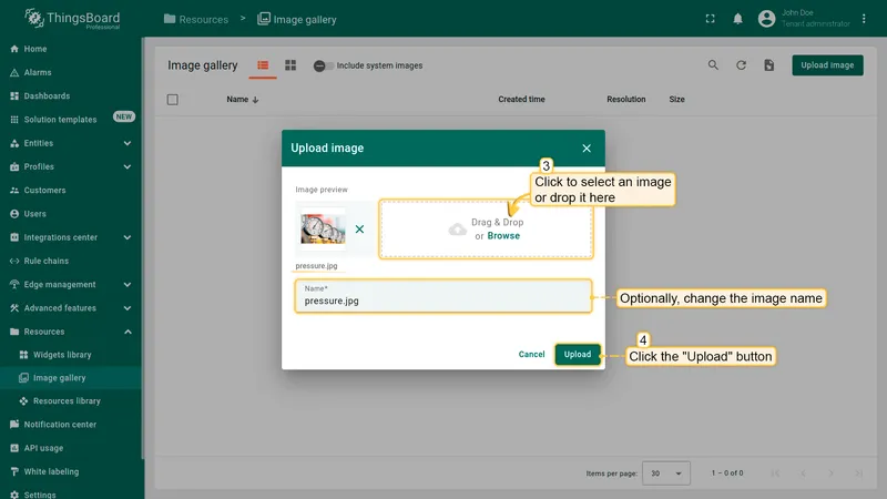 Select or drag image file