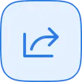 Data sharing icon