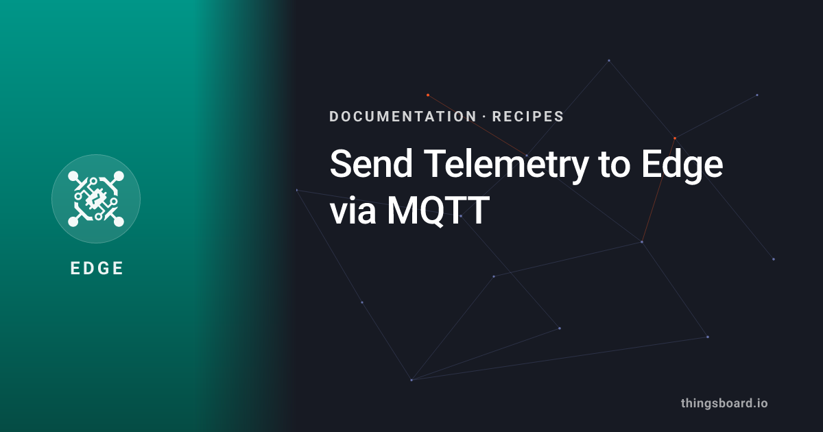 Send Telemetry to Edge via MQTT | Docs | ThingsBoard Edge