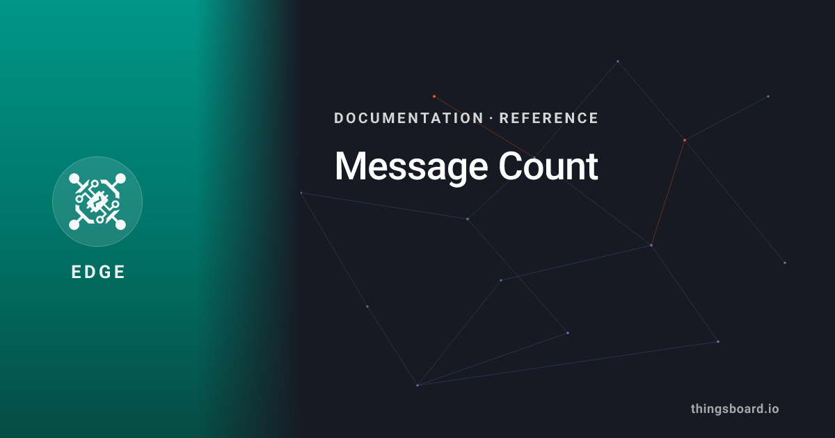 Message Count | Docs | ThingsBoard Edge