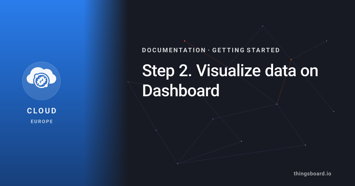 Step 2. Visualize data on Dashboard | Docs | ThingsBoard Cloud (EU)