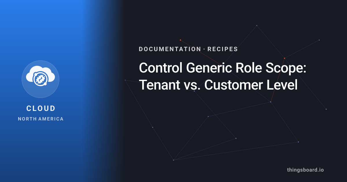 Control Generic Role Scope: Tenant vs. Customer Level | Docs ...