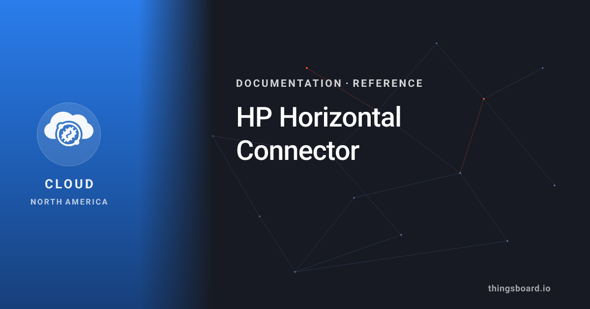 HP Horizontal Connector | Docs | ThingsBoard Cloud