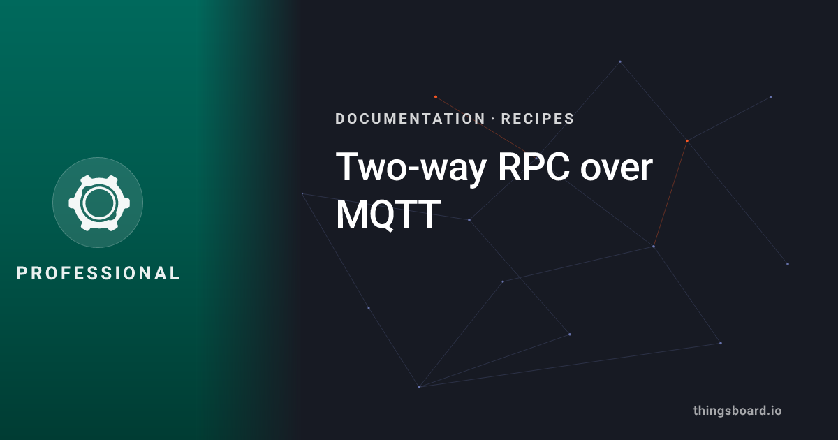 Two-way RPC over MQTT | Docs | ThingsBoard PE