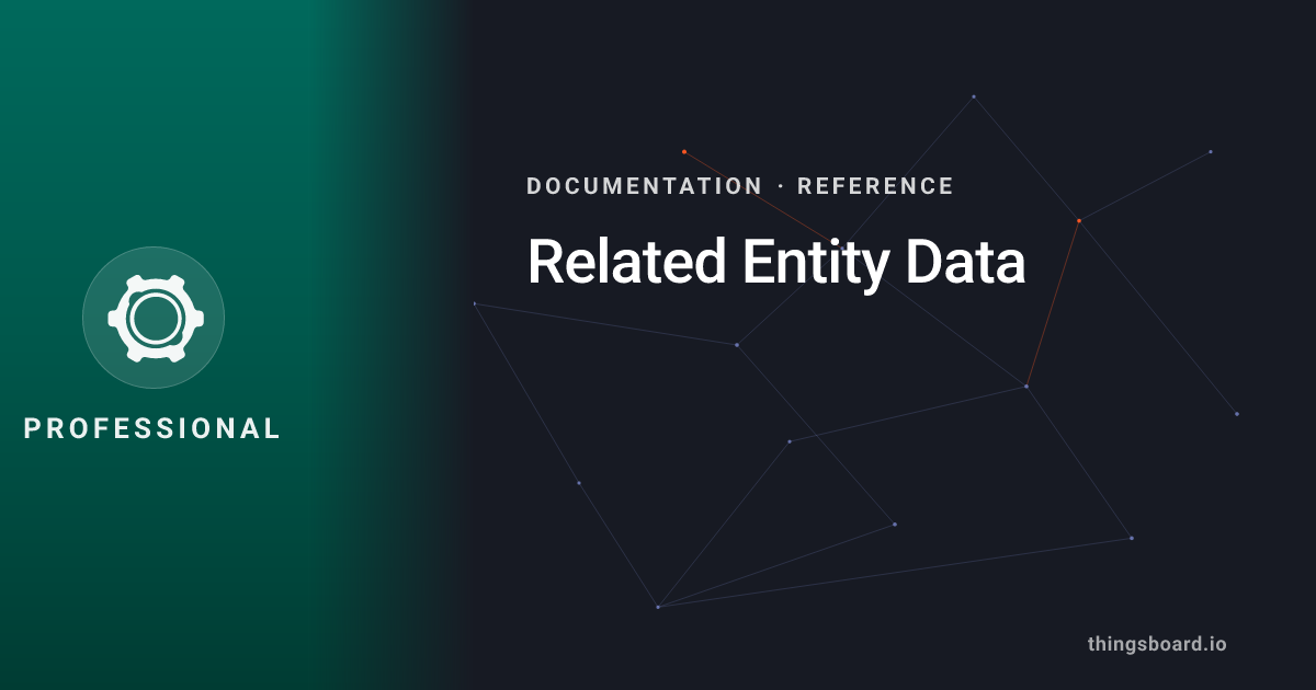 Entity Docs Related Entity Data | Docs | ThingsBoard PE