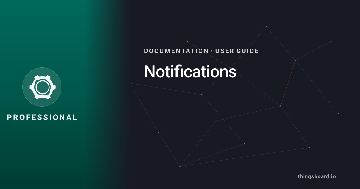 Notification Center | Docs | ThingsBoard PE