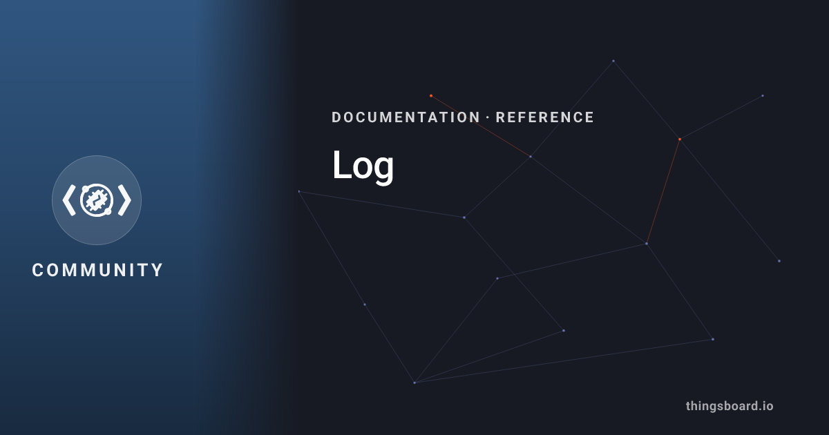 Log | Docs | ThingsBoard