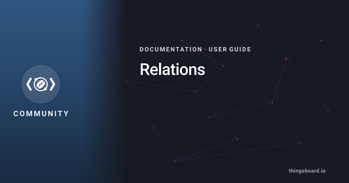 Relations | Docs | ThingsBoard